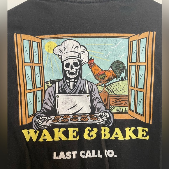 Last Call Co. Wake and Bake T-Shirt - Picture 5 of 5